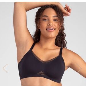 Honey love Lace Crossover Bra size 1X Black